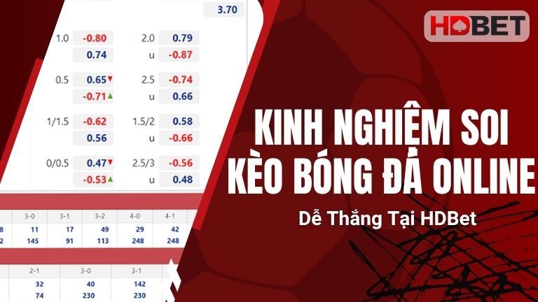 Kinh Nghiệm Soi Kèo Bóng Đá Online Dễ Thắng Tại HDBet