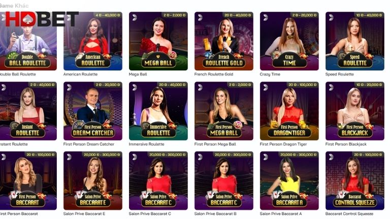 Mot So Tua Game Casino Duoc Yeu Thich Tai Evolution Hdbet